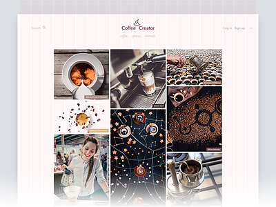 Web Design - Coffee Creator coffee web grid
