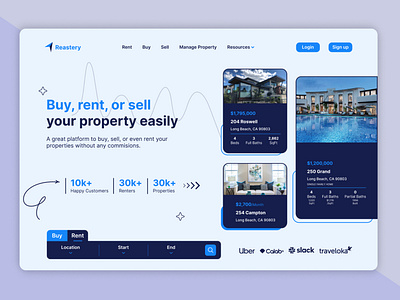 Real Estate Landing Page - Hero Section