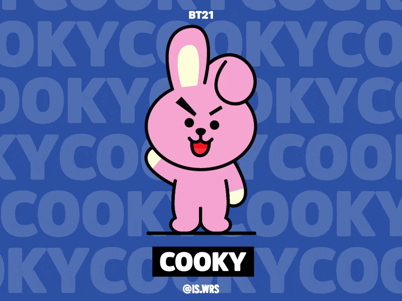 Cooky - BT21 ae after effects animation animation 2d bts fanart gif loop