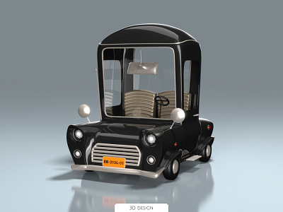 Black Car 3d animation blender branding c4d graphic design logo maya modeling motion graphics rendering ui