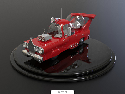 VIP Red Car 3dcar 3dlowpoly app branding car carmodel cartoon cartooncar design game graphic design illustration logo lowpoly typography ui ux vector