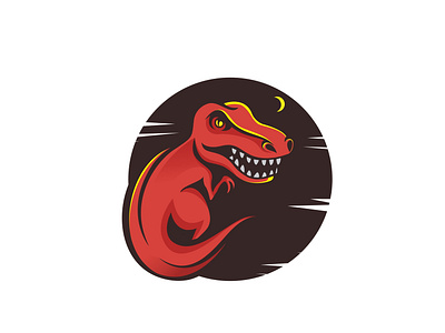 Tyrannosaurus rex branding design icon illustration logo vector