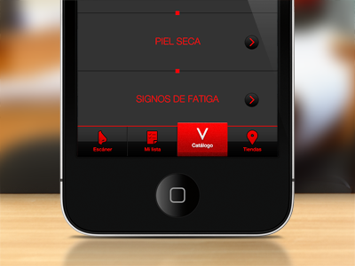 UI navigation for an iPhone app app care ios iphone mobile navigation skin ui