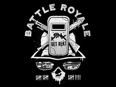 Battle Royale clothingbrand digitalart drawing illustration illustrator skulls t shirtart teedesign videogames
