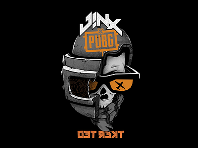 J!NX x PUBG Concept artist clothingbrand illustration illustrator lifestylebrand photoshop pubg skulls teedesign videogames