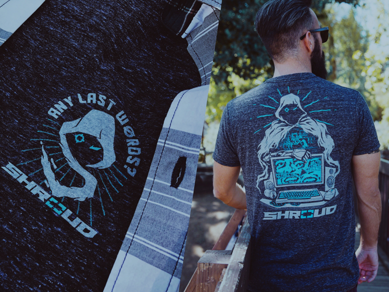 Any Last Words? clothingbrand streamer twitch pubg videogames tee exclusive drawing shroud