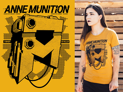 Anne Munition - 1 Shot Tee 3d annemunition apparel clothing gamer merch streamer teedesign twitch