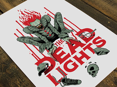 The Dead Lights artprints clowns design drawing horror illustration it movies pennywise prints scary