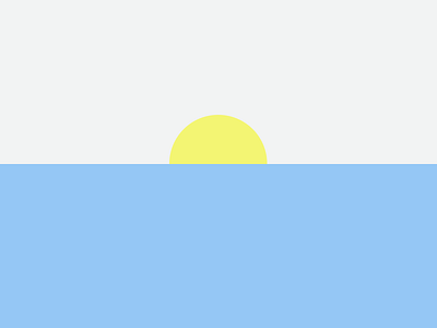 Sun Rise and Shine art blue creative expression simple sun ui uidesign yellow