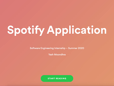 Spotify Application art creative css frontend frontend development html html5 javascript react reactjs software ui uidesign