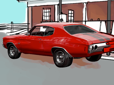 Car WIP II car illustration painter