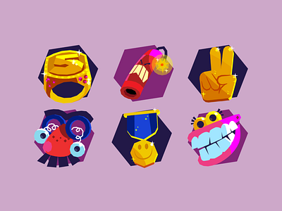 SQULA achievement badges 3 badges bobbypola design education elearning icons illustration vector