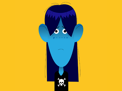 BP characters: emo rocker bobbypola character characterdesign cmyk illustration rocker skull vector