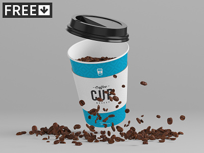 8oz Coffee Cup Mock-Up