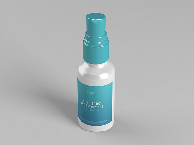 Antiseptic Spray Bottle Mockup Set