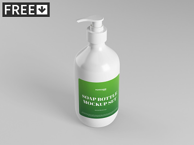 Soap Bottle Mockup Set logo