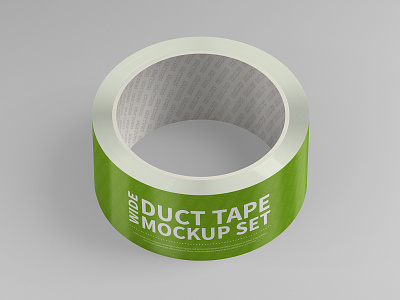 Wide Duct Tape Mockup Set tape