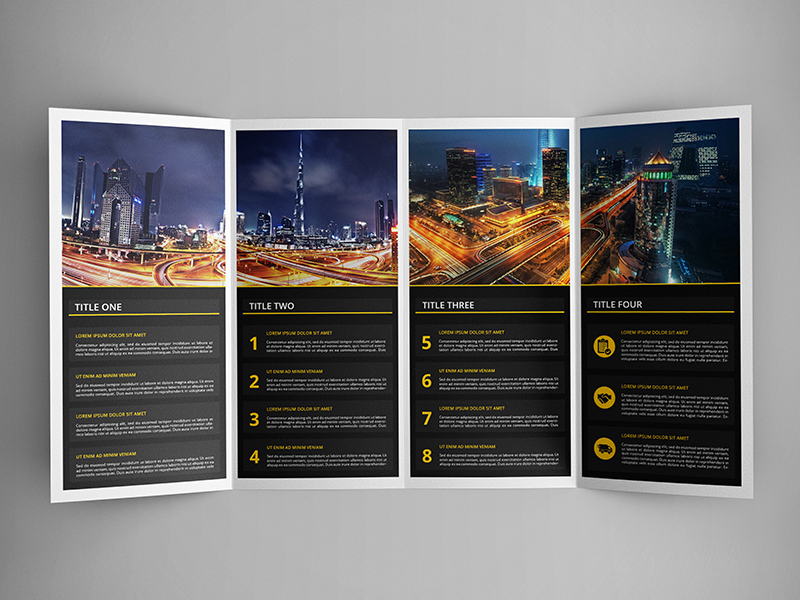 Download Double Gatefold Brochure Mock-Up 2 by MassDream Studio on Dribbble