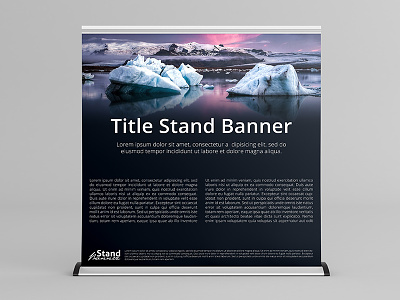 Extra Wide - Roll Up Banner Stand Mock-Up banner board gigant mock mockup pull pullup roll rollup stand