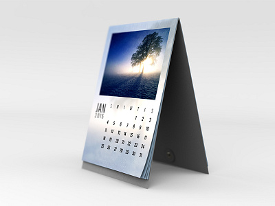 Desk Calendar Mock-Up 2 calendar corparate desk desktop mock mockup page paper spiral up vertical