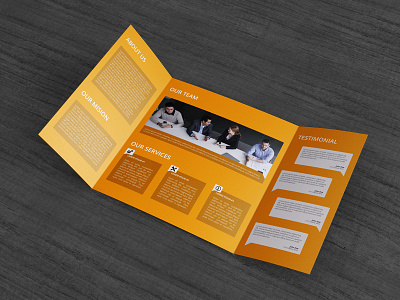 Gatefold Brochure Mock-Up 2 accordian booklet brochure catalog fold folding gate mock mockup single