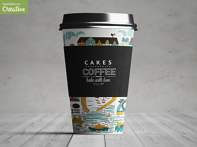 Coffee Cup Mock-Up coffee cup drink espresso latte milk mock mockup package packaging tea water