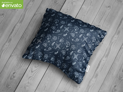 Square Pillow Mock-Up