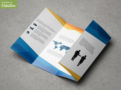 Double Gatefold Brochure Mock-Up accordian booklet brochure catalog double fold folding gate mock mockup quad