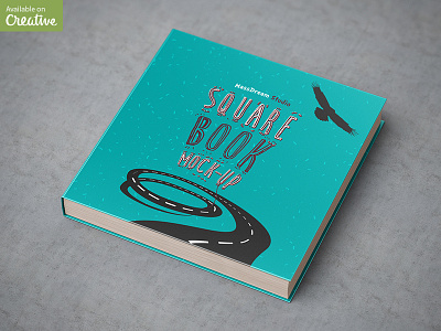 Square Book Mock-Up