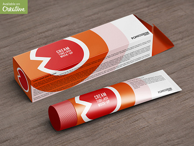 Tube & Box Mock-Up antiseptic bottle box cream gel hygiene lotion medicine mock mockup package tube