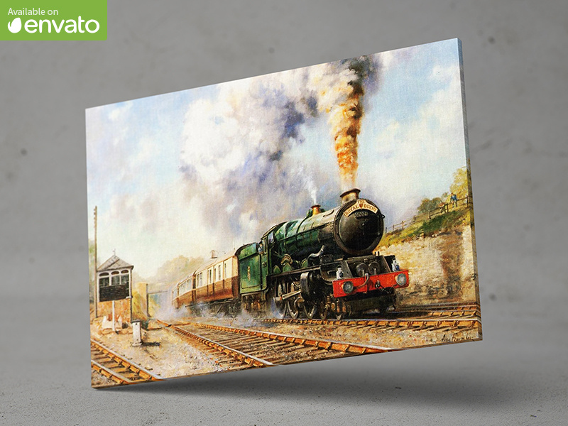 Landscape Canvas Mock-Up by MassDream Studio on Dribbble