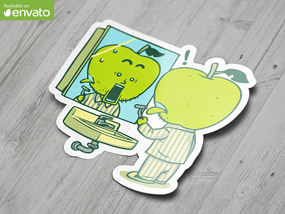 Die Cut Stickers Mock-Up 2