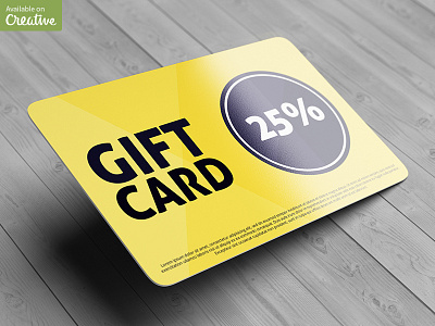 Gift / Discount Card Mock-Up card certificate commercial coupon discount gift mockup sale shopping voucher