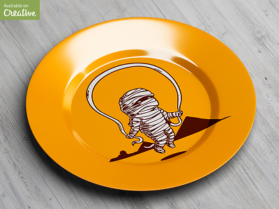Circle Ceramic Plate Mock-Up ceramic dinner dinnerware dish food mock mock up mockup plate round