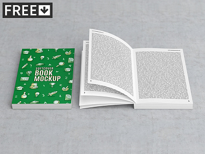 Softcover Book Mock-Up