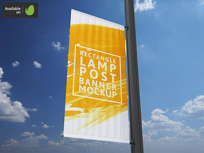 Download Lamp Post Banner Mockup Designs Themes Templates And Downloadable Graphic Elements On Dribbble