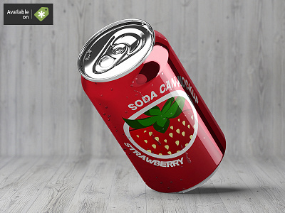 Soda Can Mock-Up beer can coca coke cold juice mock mock up mockup soda