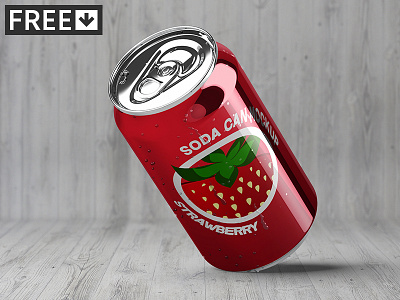 Soda Can Mock-Up beer can coca coke cold juice mock mock up mockup soda