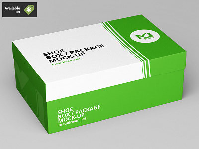 Shoe Box / Package Mock-Up box cardboard container mock mock up mockup pack package packaging shoe