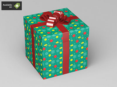 Square Gift Box / Package Mock-Up