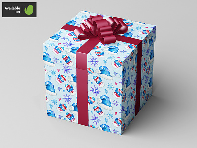 Square Gift Box / Package Mock-Up