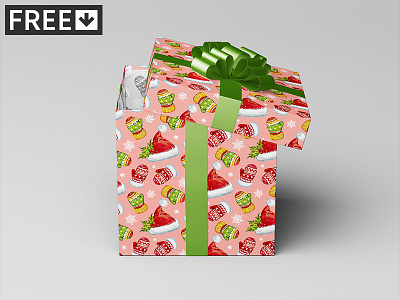 Square Gift Box / Package Mock-Up