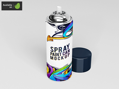Spray Paint Can Mock-Up
