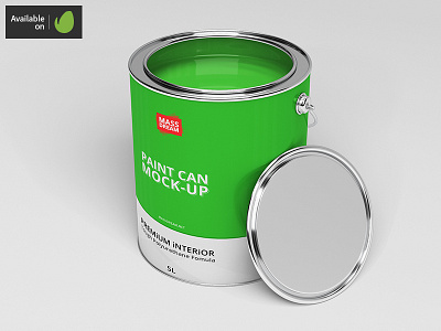 Paint Can Mock-Up can container cup lacquer metal metallic mock up mockup mockups oil package packaging paint painting pantone