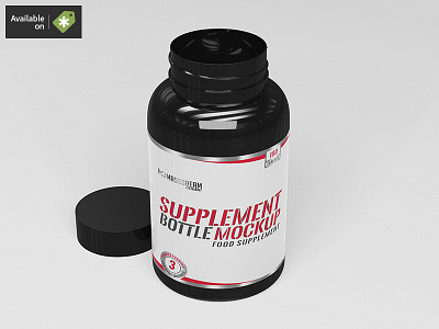 Supplement Bottle Mock-Up