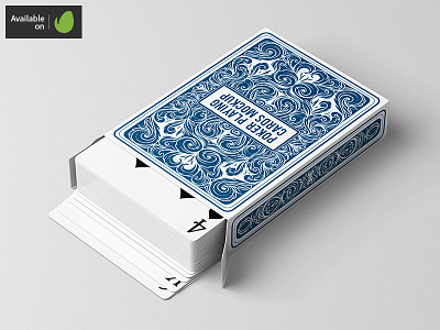 Poker Playing Cards Mock-Up blackjack card casino club joker mock up mockup play playing poker