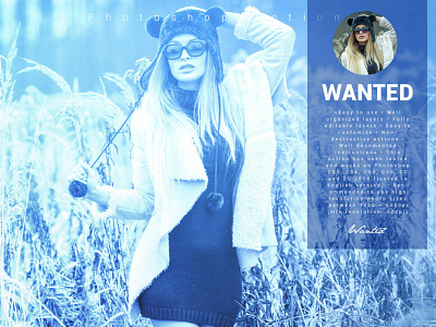 Wanted Photoshop Action