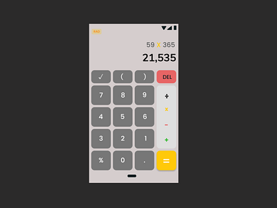 004 Calculator app dailyui design ui ux