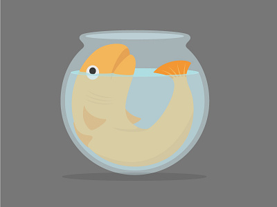 Big Fish fish fishbowl illustration vector