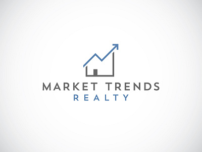 Market Trends Realty house logo market realty trend